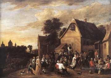 デビッド・テニアス・ザ・ヤング Painting - フランドルのケルメス 1652 デヴィッド・テニアス・ザ・ヤング